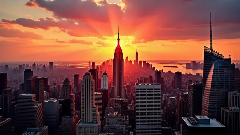 Cities At Sunset