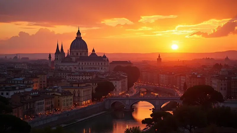 Cities At Sunset