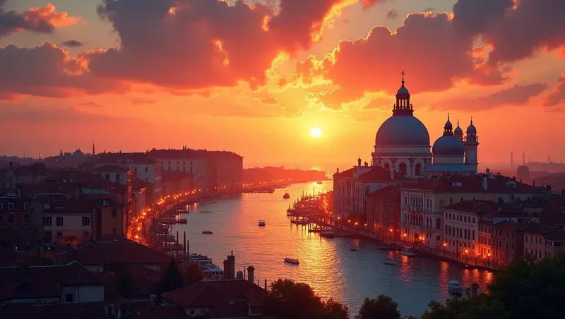 Cities At Sunset