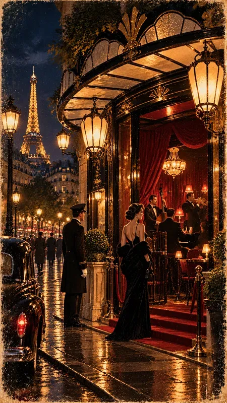 Cinematic Paris Glamour Posters