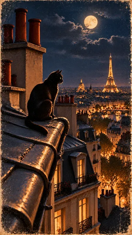 Cinematic Paris Glamour Posters