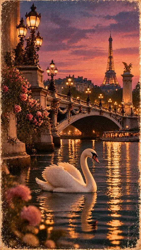 Cinematic Paris Glamour Posters