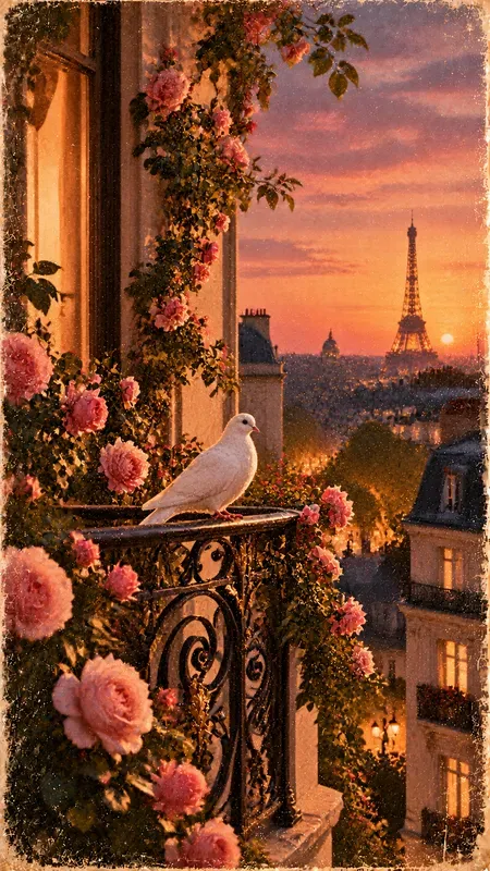 Cinematic Paris Glamour Posters