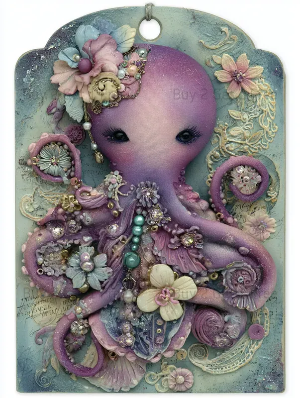 Summer Mermaid Coastal Product Tags