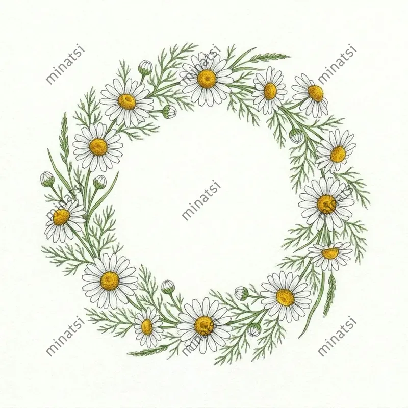 Minimalist Watercolor Wreath Art