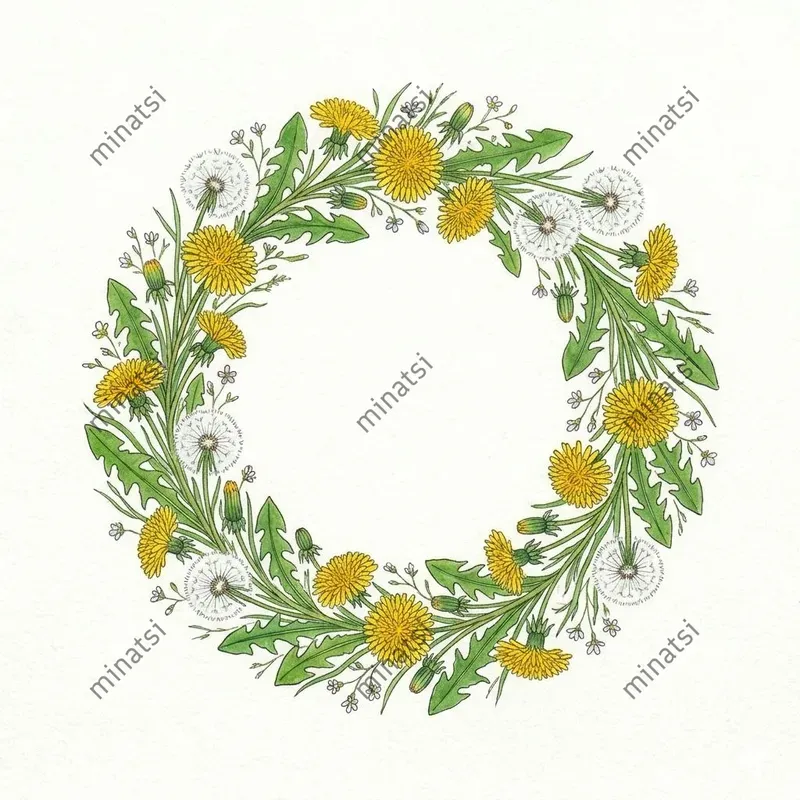 Minimalist Watercolor Wreath Art