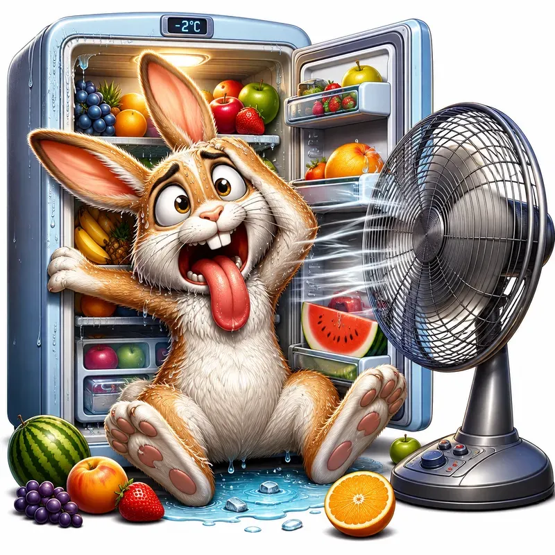 Funny Heatwave Cartoon Animals
