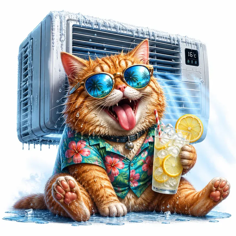 Funny Heatwave Cartoon Animals