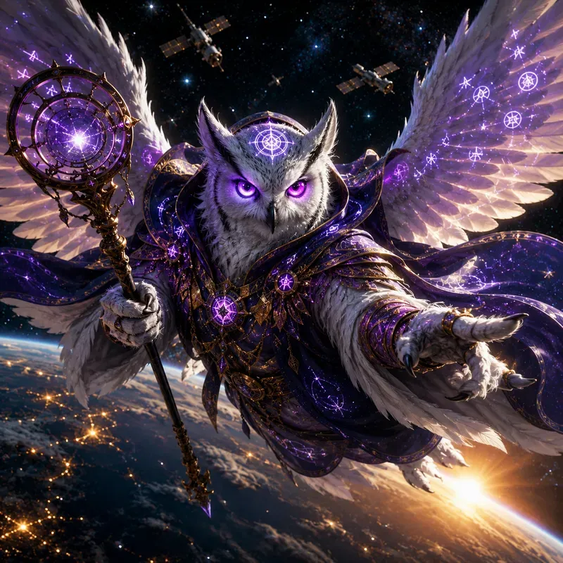 Epic Animal Superheroes In Space