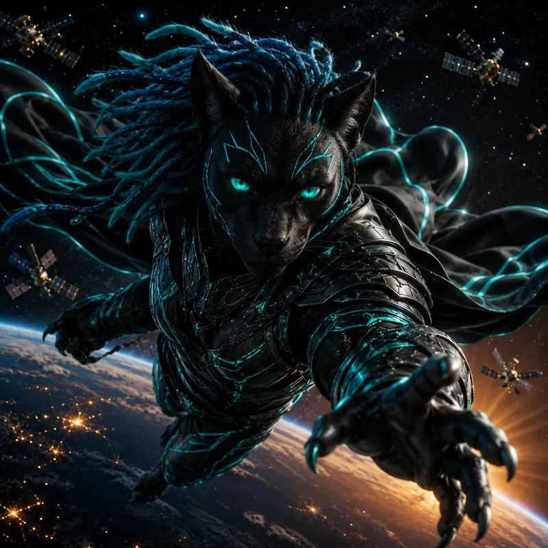 Epic Animal Superheroes In Space