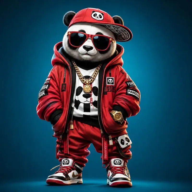 4K Vibrant Cartoon Urban Animals