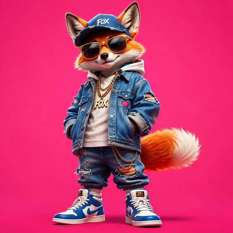 4K Vibrant Cartoon Urban Animals