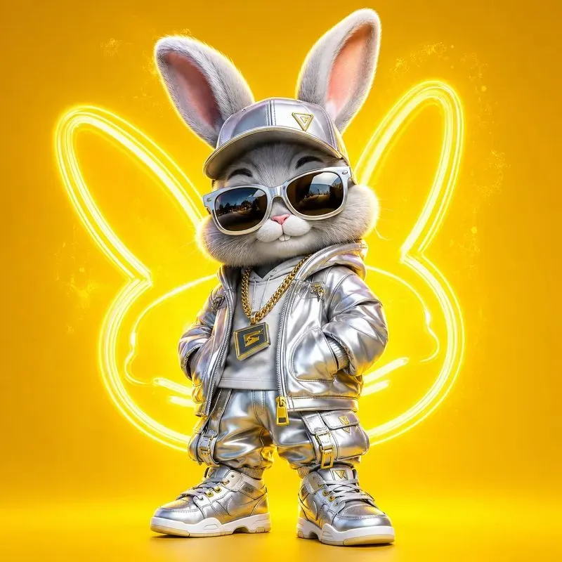 4K Vibrant Cartoon Urban Animals