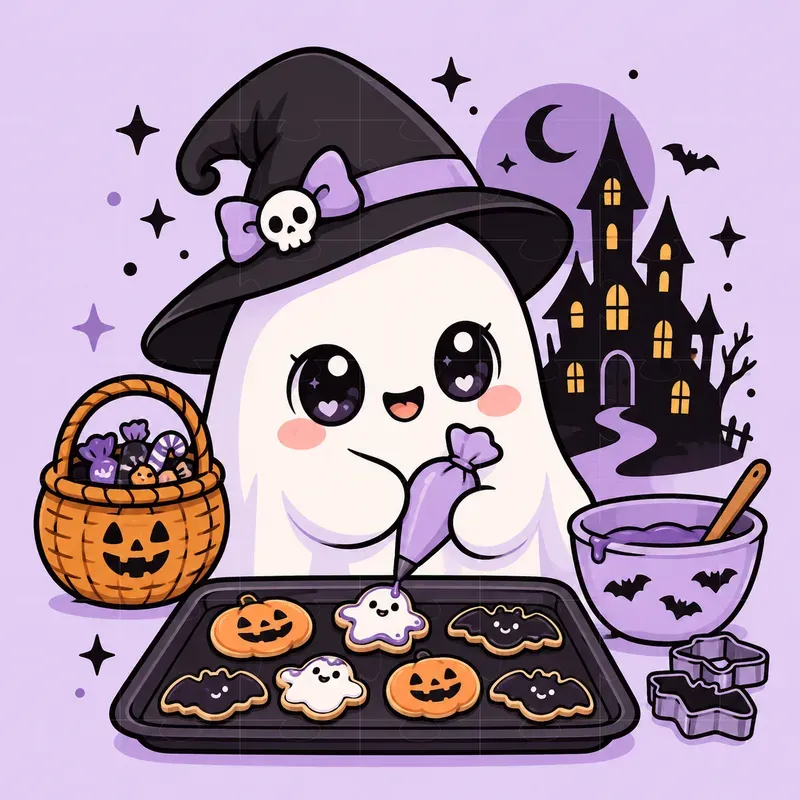 Cute Spooky Halloween Kawaii Art