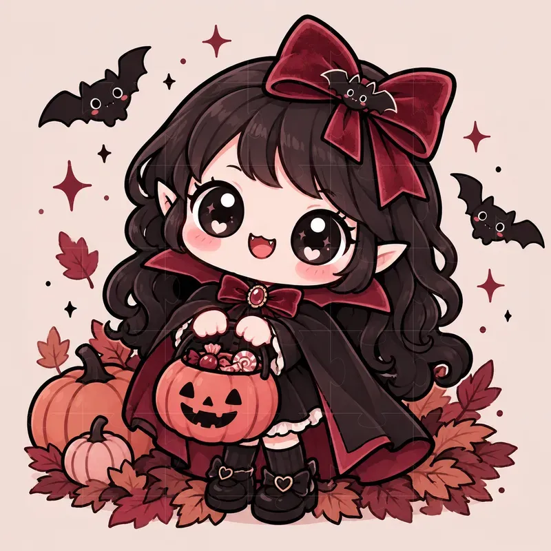 Cute Spooky Halloween Kawaii Art