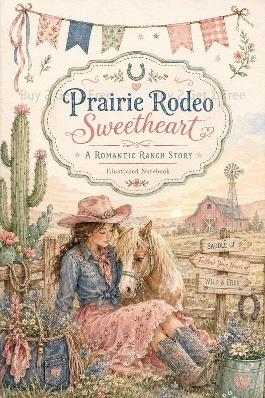 Whimsical Western Notebook Covers