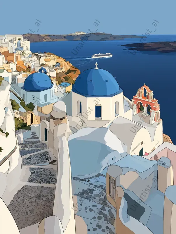 Simpson Landmark City Illustrations