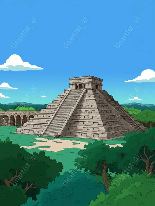 Simpson Landmark City Illustrations