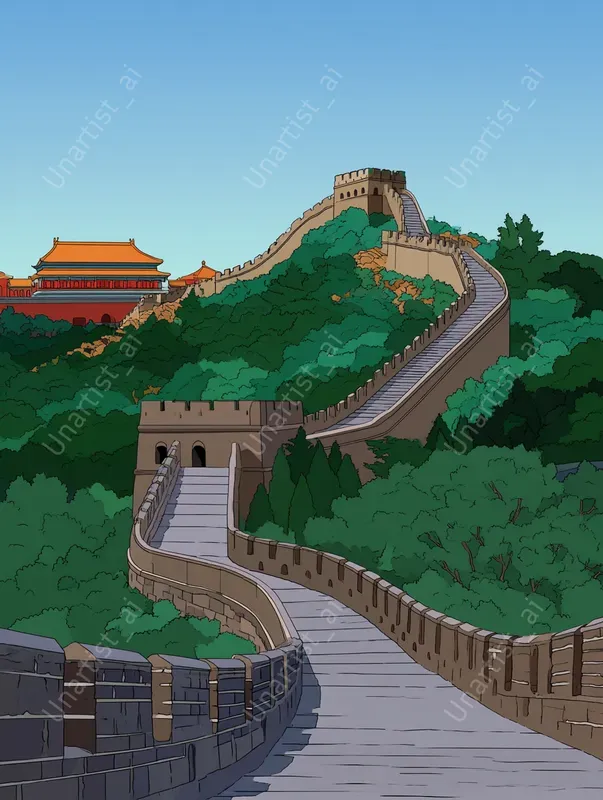 Simpson Landmark City Illustrations