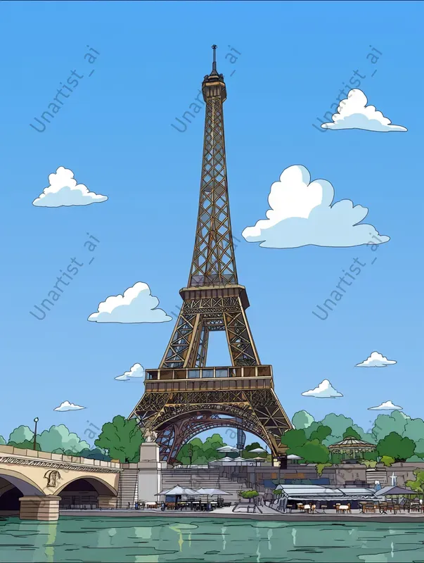 Simpson Landmark City Illustrations