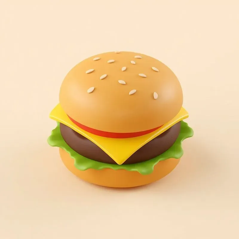 3D Isometric Food Restaurant Icons