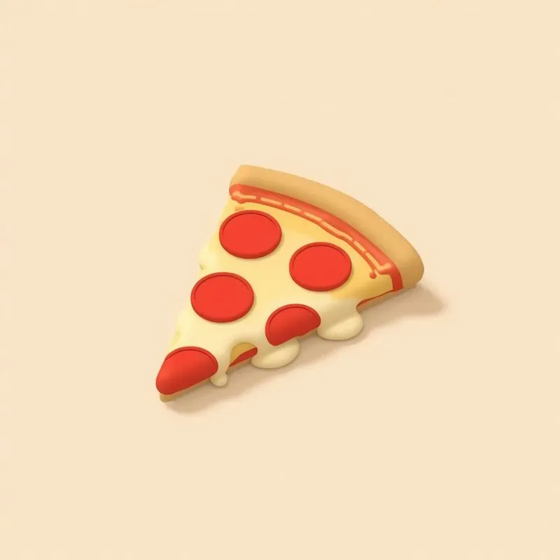 3D Isometric Food Restaurant Icons