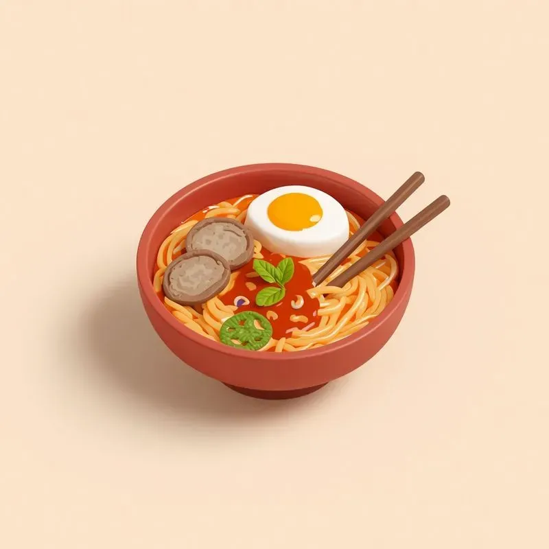 3D Isometric Food Restaurant Icons