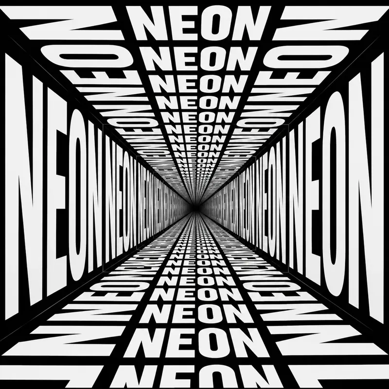 Infinite Typography Tunnels