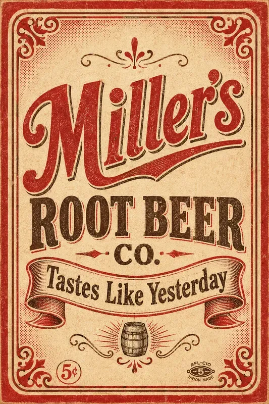 Vintage Matchbook Label Art