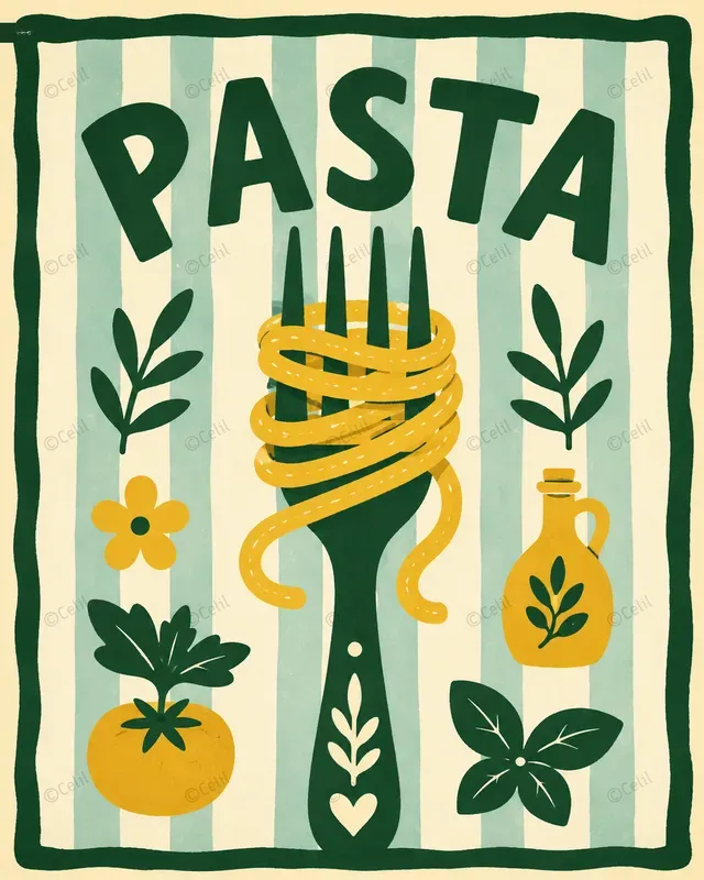 Retro Italian Food Posters