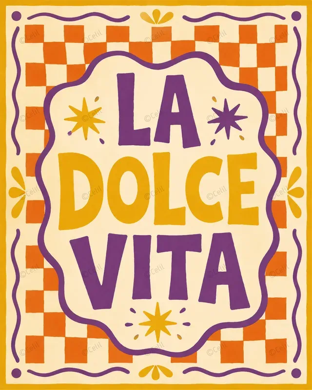 Retro Italian Food Posters