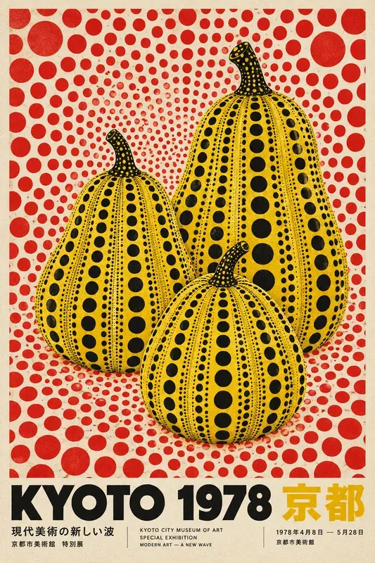 Avant Garde Polka Dot Exhibition Posters