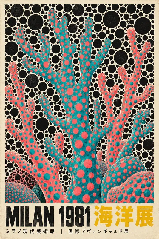 Avant Garde Polka Dot Exhibition Posters