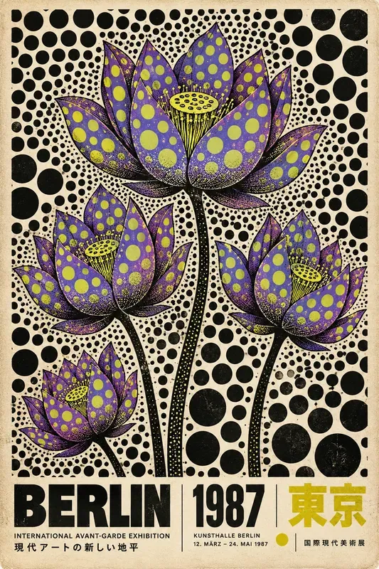 Avant Garde Polka Dot Exhibition Posters