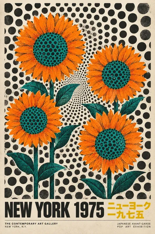 Avant Garde Polka Dot Exhibition Posters