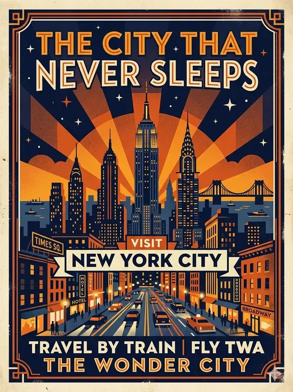 Vintage Retro Travel Posters