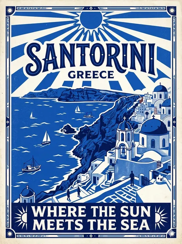 Vintage Retro Travel Posters