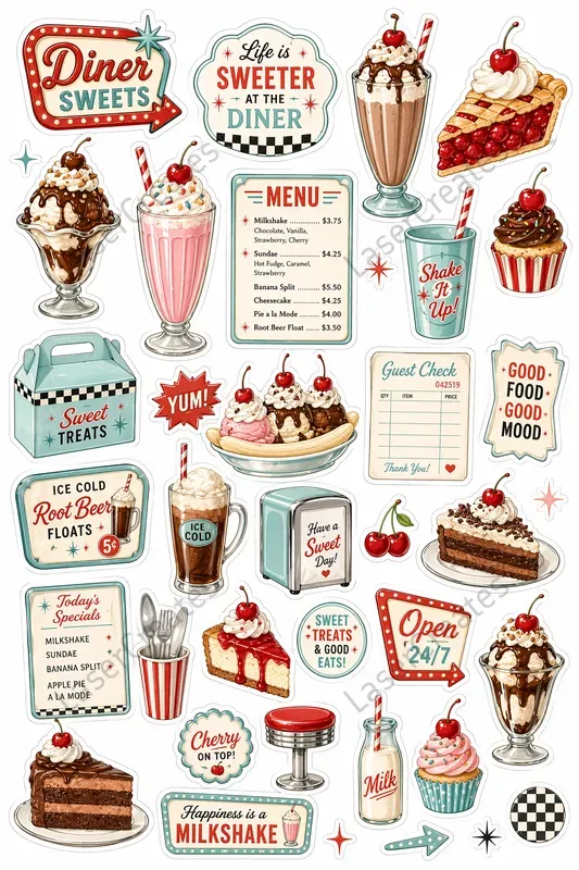 Sweet Cafe Treat Sheets