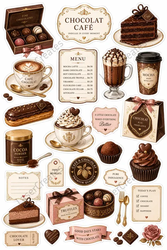 Sweet Cafe Treat Sheets