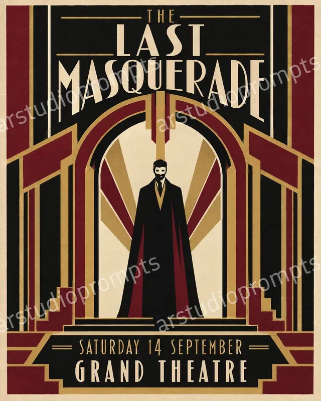 Art Deco Central Axis Posters