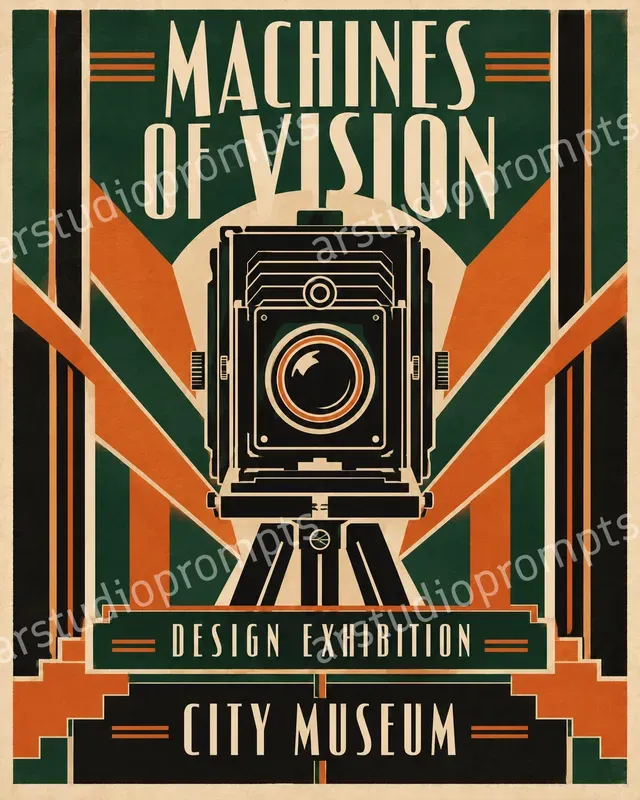 Art Deco Central Axis Posters