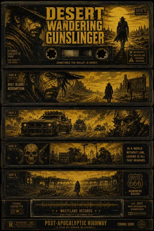Retro Cassette Cinema Poster Packs