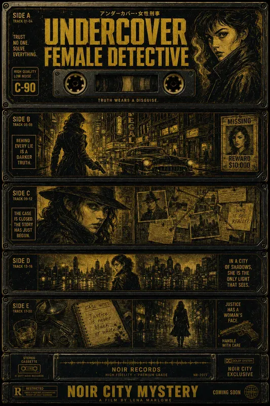 Retro Cassette Cinema Poster Packs