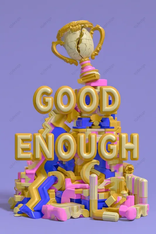 Surreal 3D Typography Posters