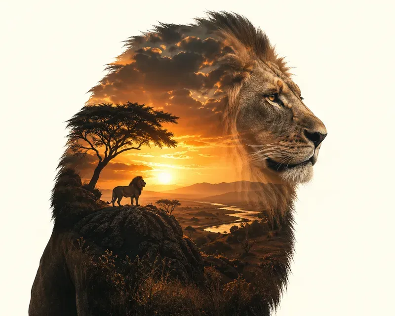 Double Exposure Inner Worlds