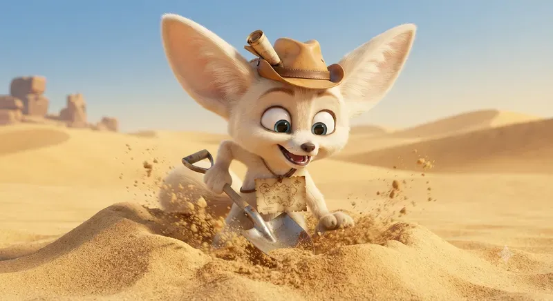 Cute 3D Adventure Mascots In Action