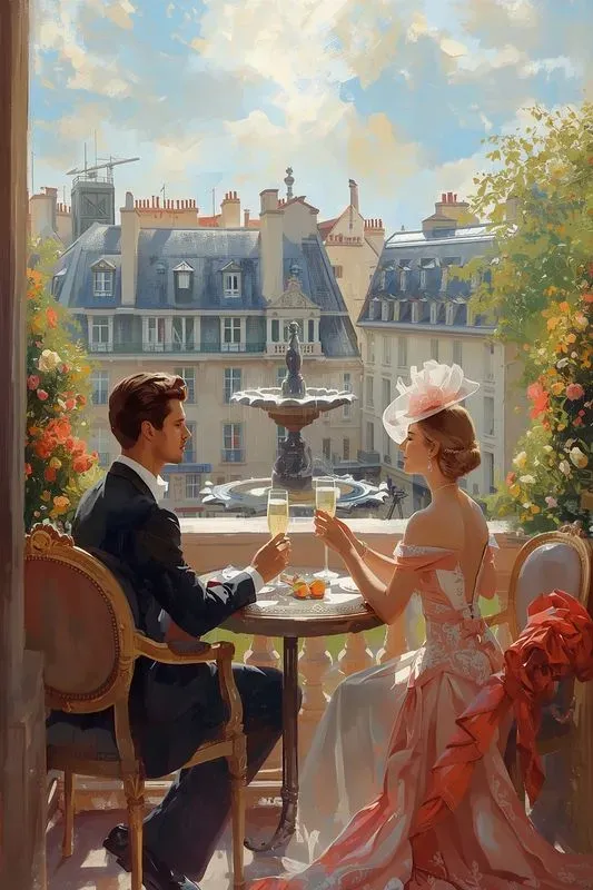 Paris Royalty Summer Oil Paintings