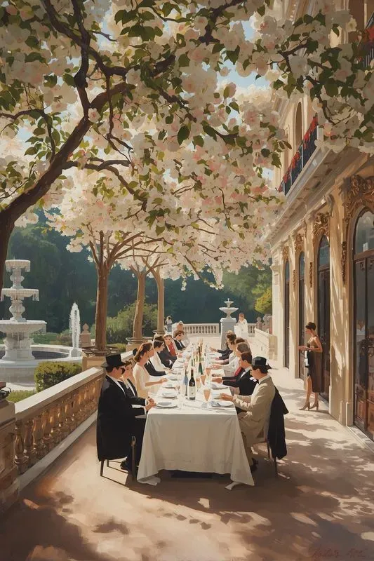 Paris Royalty Summer Oil Paintings
