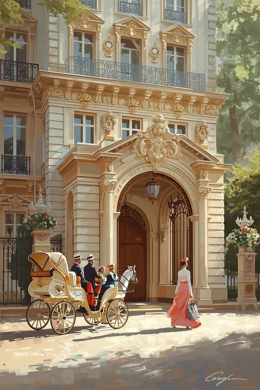 Paris Royalty Summer Oil Paintings