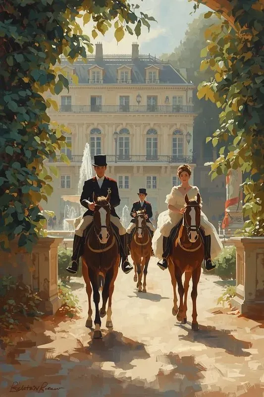 Paris Royalty Summer Oil Paintings